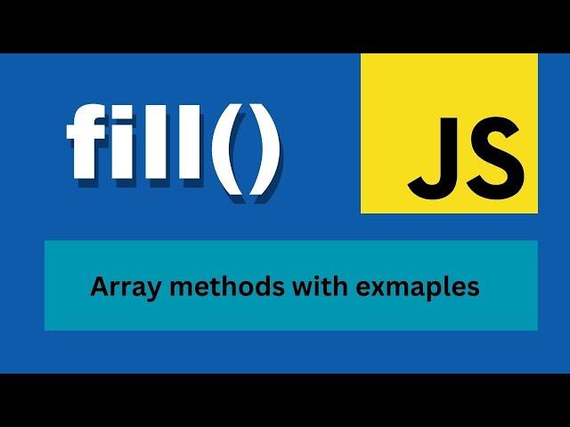 Fill array method with example