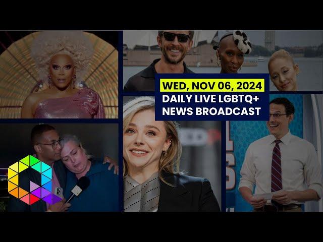 Wednesday, November 6, 2024 Daily LIVE LGBTQ+ News Broadcast | Queer News Tonight