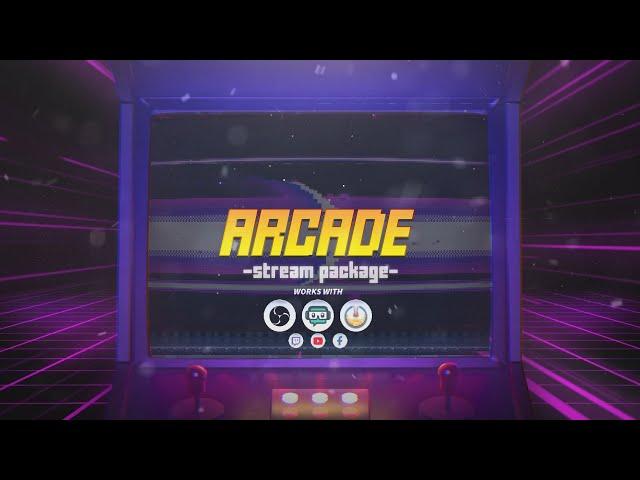 Twitch Retro Arcade Overlay Pack - 2021