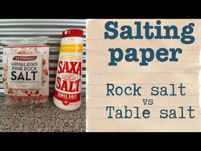 Salting paper AMAZING results for Art journals