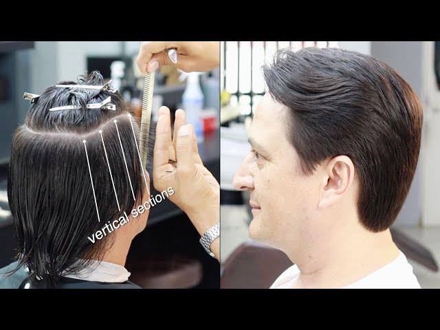 The Best TUTORIAL Classic Medium Men's Haircut With Scissors | by Farley Santiago