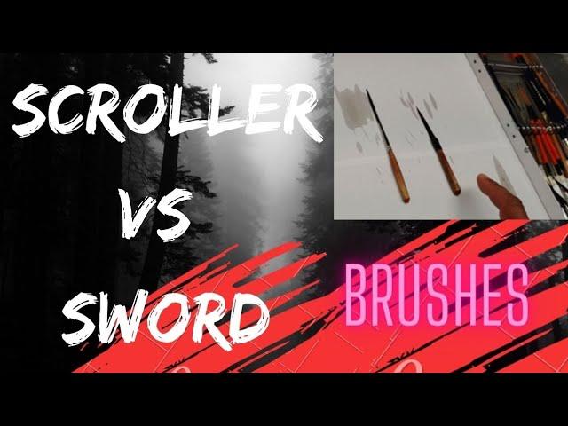 Pinstriping Brushes: Scrollers VS Swords. What's the difference?!?!