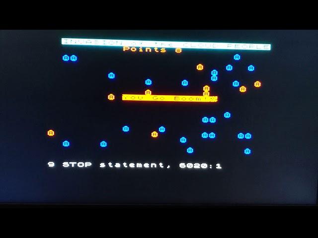 Invasion of the Cloud People - for Sinclair ZX Spectrum - in Process