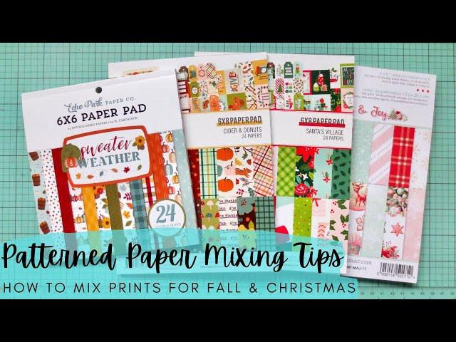 Patterned Paper Mixing Tips | How to Mix Prints for Fall and Christmas | Card Making Basics