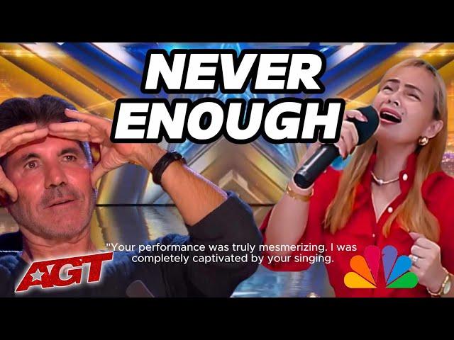 GOLDEN BUZZER] INCREDIBLE VOICE FILIPINO SINGS NEVER ENOUGH/Simon & Judges Amazed by her.