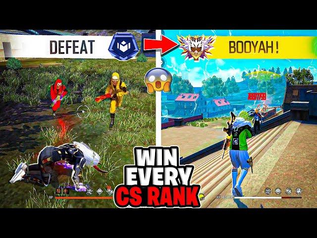 How To Win Every CS RANK With Random Players || Free Fire Pro Tips And Tricks || Gaming Abhirup