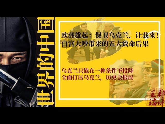 欧洲雄起：保卫乌克兰，让我来！白宫大吵带来的五大致命后果；乌克兰只能在一种条件下投降，全面打压乌克兰，历史会报应 |《#世界的中国》（20250302)