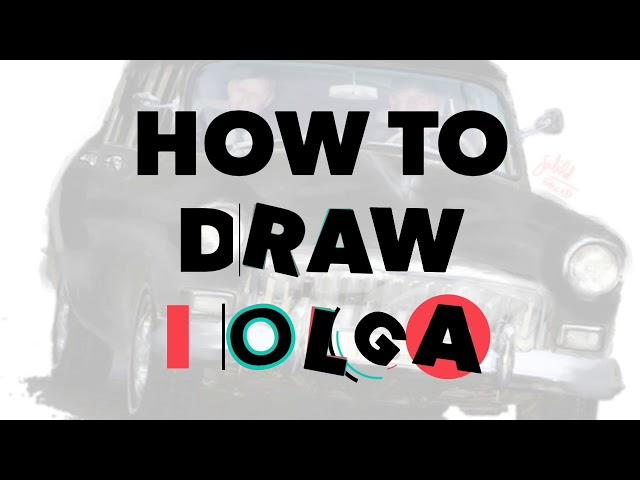 How to draw a VOLGA CAR 