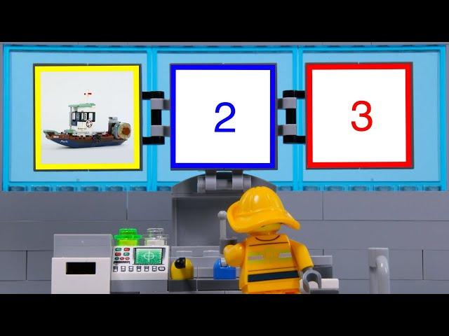 LEGO Experimental Vehicles Fishing Boat STOP MOTION LEGO Ship Shark Attack | LEGO | Billy Bricks