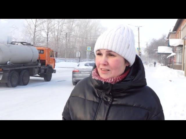"Чёрное небо" в городе Назарово 2 февраля