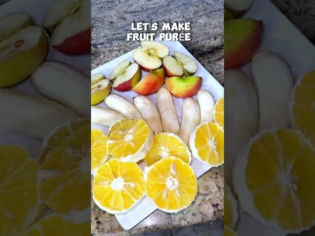 Let’s make Fruit Purée (what’s the difference between smoothie and purée? ) #healthysmoothies