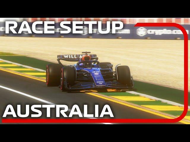 F1 24 AUSTRALIA Qualify Lap + Race Setup (1:14.848)