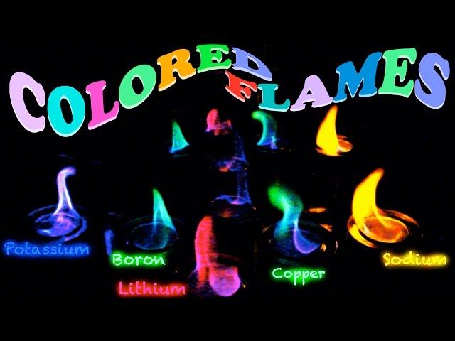 Mugle Science: How to make Colored Flames!  Quick and easy Science Experiment for kids!