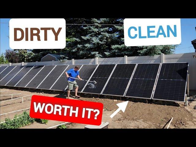 I Cleaned My Solar Panels After One Year | Cost breakdown