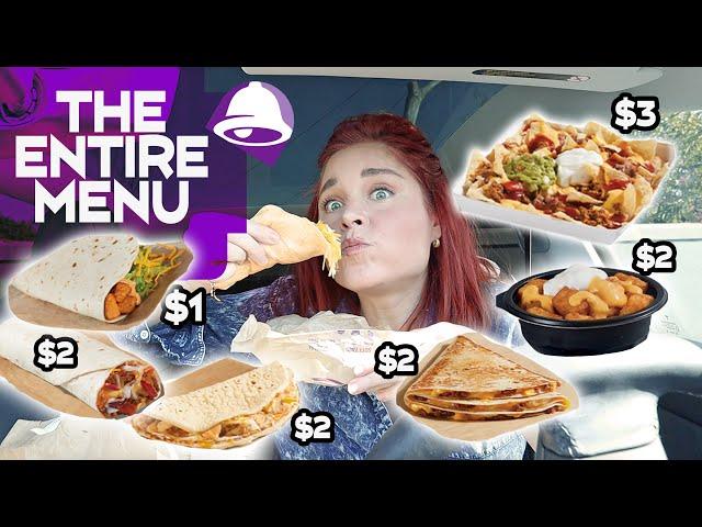 Trying ALL of Taco Bell's Cravings Value Menu AND Their BRAND NEW Cheesy Chicken Crispanada