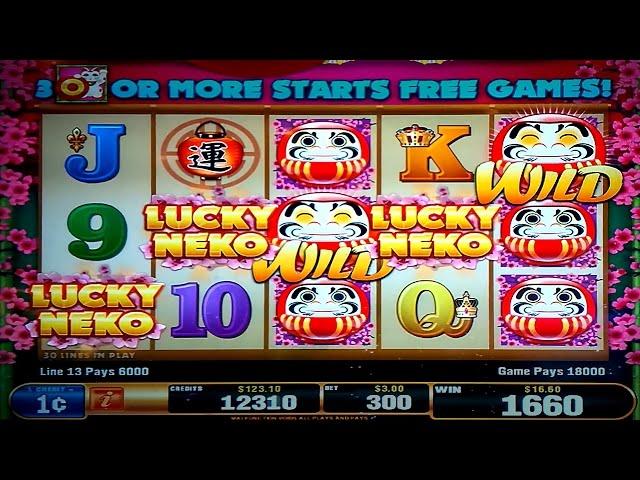 Lucky Neko Slot - GREAT LINE HIT - Bullseye Bonus!