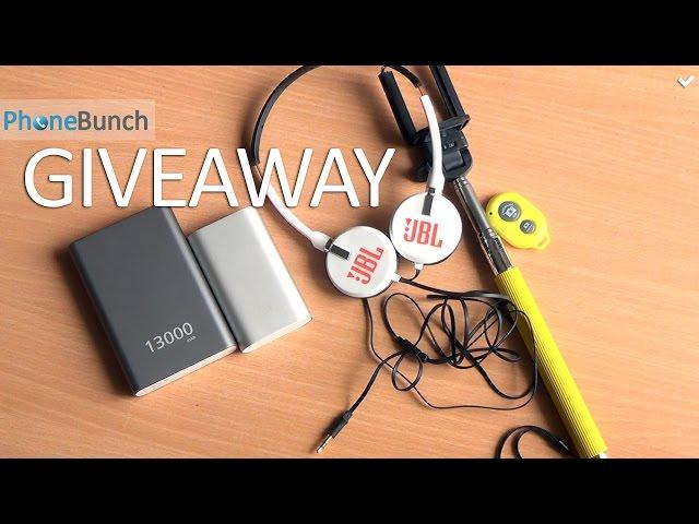 PhoneBunch Giveaway - Power Banks, Selfie Sticks and JBL Headphones [CLOSED]