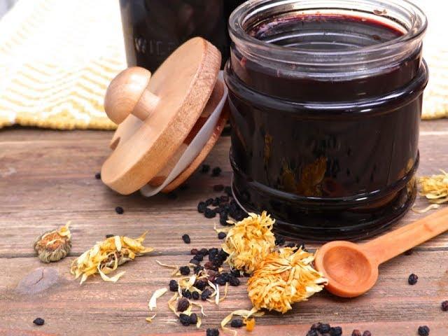 How to Make Cold & Flu Elderberry Syrup