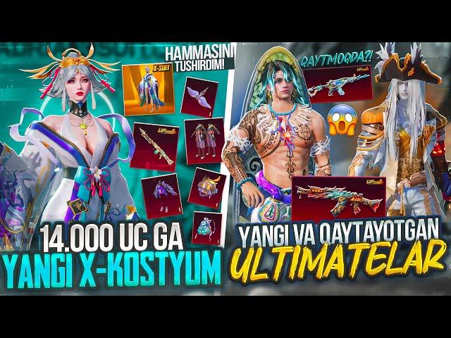  14.000 UC! YANGI X-KOSTYUM OCHAMIZ!  YANGI ULTIMATE RULETKA va OLD M416 QAYTMOQDA!! PUBG MOBILE