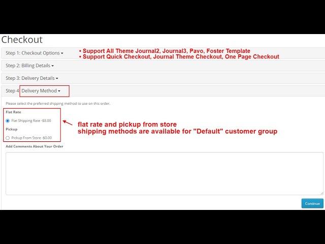 Shipping Method By Customer Groups - OpencartTools