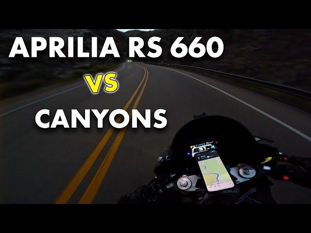 Aprilia RS660 vs Colorado Canyons