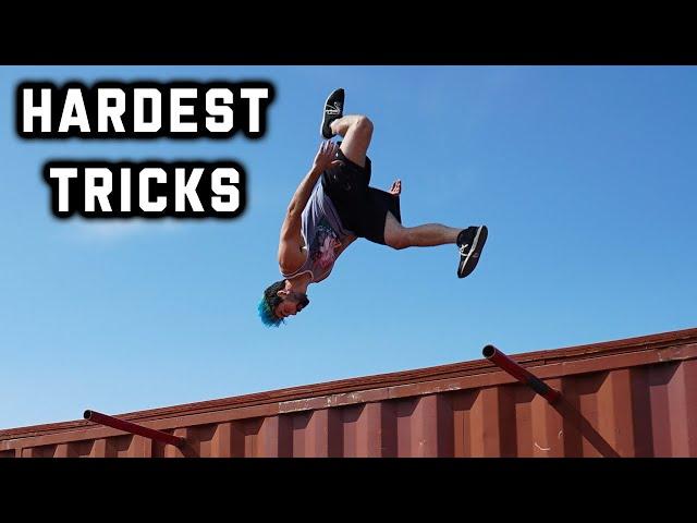 MY HARDEST PARKOUR TRICKS!