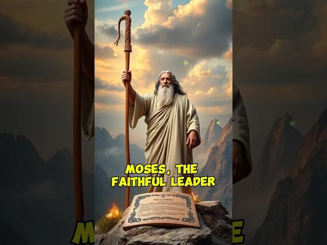 Moses: Faithful leader, unwavering servant. #bible #moses
