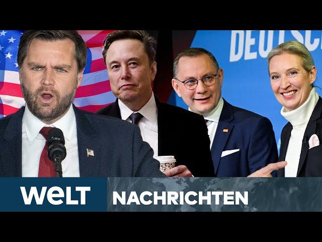 VANCE UND ELON MUSK: Platzhirsch-Kampf - wer ist Trump-Vize? Vance teilt Fakenews über AfD | STREAM