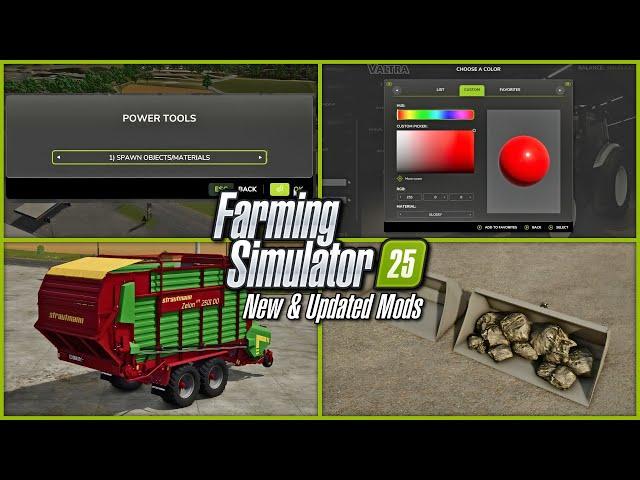 New Mods - PowerTools, Super Strength, & New Frontier Update! (13 Mods) | Farming Simulator 25