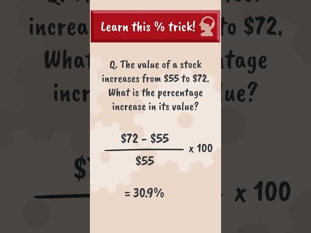 How To EASILY Find Percentage Changes | Useful Math Trick