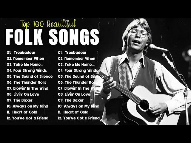 Best Folk & Country Songs - Classic 60's 70's Folk & Country Songs -S.& Garfunkel, Neil Young...