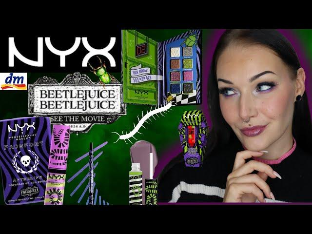 Die neue NYX 🪲 BEETLEJUICE limited Edition I DM & Rossmann I Halloween Kollektion