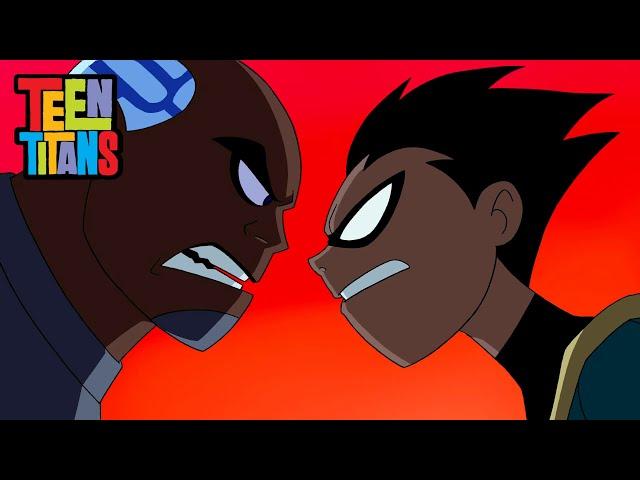 Robin Argues With Cyborg - Teen Titans (Divide & Conquer)