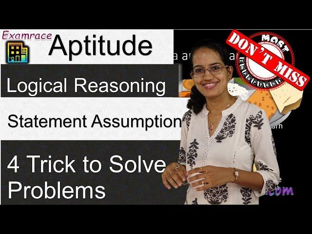 4 Tricks for Solving All Statement Assumption Problems (Examrace)