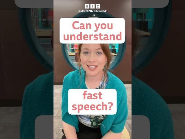 ️ Can you understand fast speech? #shorts