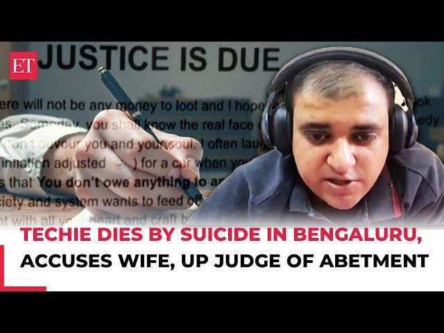 Bengaluru techie ends life, blames wife, judge; netizens ask, 'When will system wake up?'