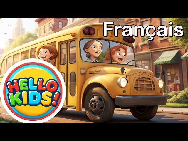 Les roues de l’autobus | Hello Kids! Chansons Pour Enfants Multilingues | Comptines