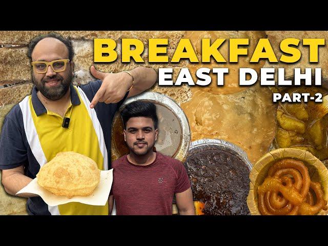 Street Food Of EAST DELHI | Afeem Wale Chole Bhature, Safed Makhan, kachori, Poori Chole | Part 2