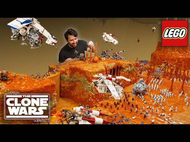 Building Geonosis in 9 minutes! LEGO Star Wars MOC Timelapse