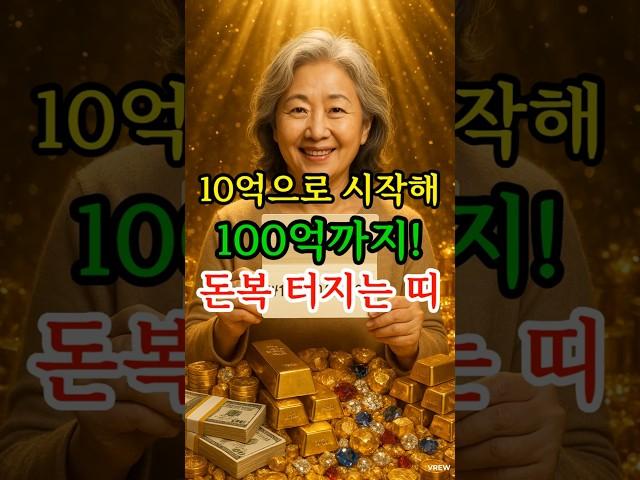100억 돈복 띠 공개! 재물의 판이 달라집니다! #재물운 #운세 #풍수