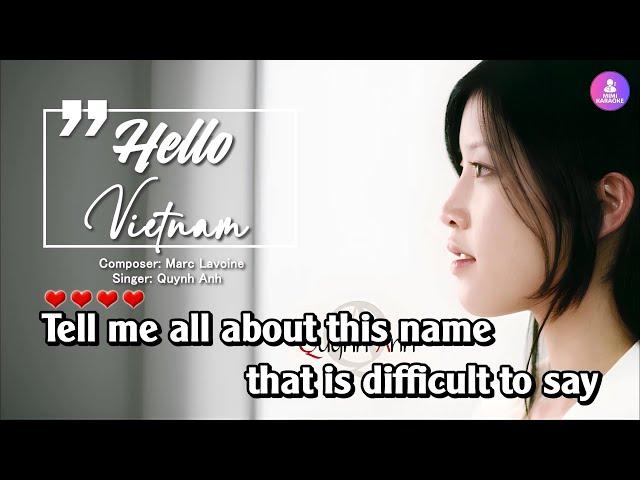 [KARAOKE] HELLO VIETNAM - Pham Quynh Anh | Original Beat