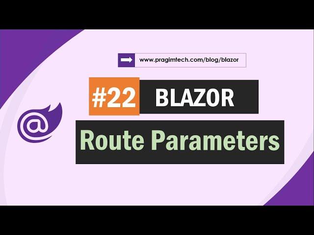 Blazor route parameters