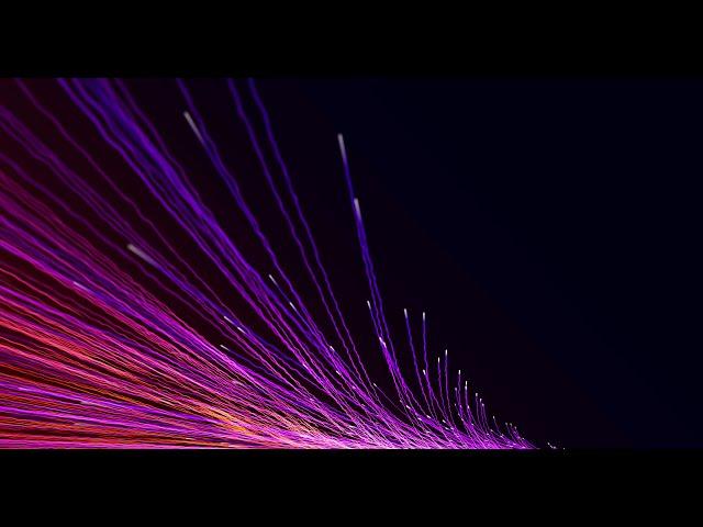 The movement of purple and orange wavy lines. Motion backgrounds. Stock video