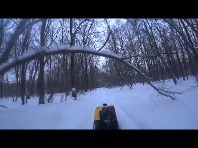 мотобуксировщик рыбак старт. Первый выезд в лес,наполняем кормушку