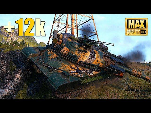 "WZ-111 model 5A" In big trouble on map Fjords - World of Tanks