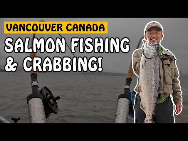 Winter Salmon Fishing and Crabbing in Vancouver Canada | Fishing with Rod