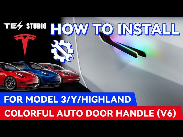 Install That Swag: 2021+ Model 3/Y Highland Handles (V6) – Pure Vibe! #tesla #elonmusk #tesstudio