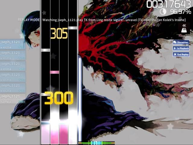 [osu!] TK from Ling tosite sigure - unravel (TV edit) (jseph_1121)