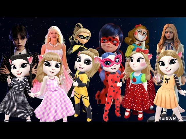 Wednesday  Barbie Chloé Bourgeois  Ladybug  Miss Delight  Megan New Cosplay My Taking Angela 2