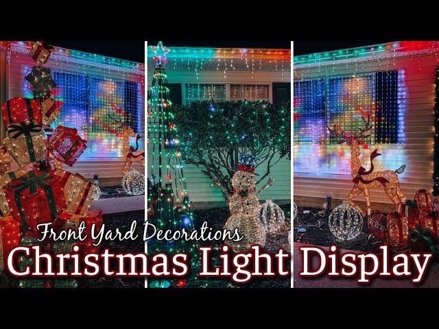 DIY OUTDOOR CHRISTMAS LIGHTS & DECORATIONS | FRONT YARD CHRISTMAS DECORATION IDEAS | CHRISTMAS DECOR